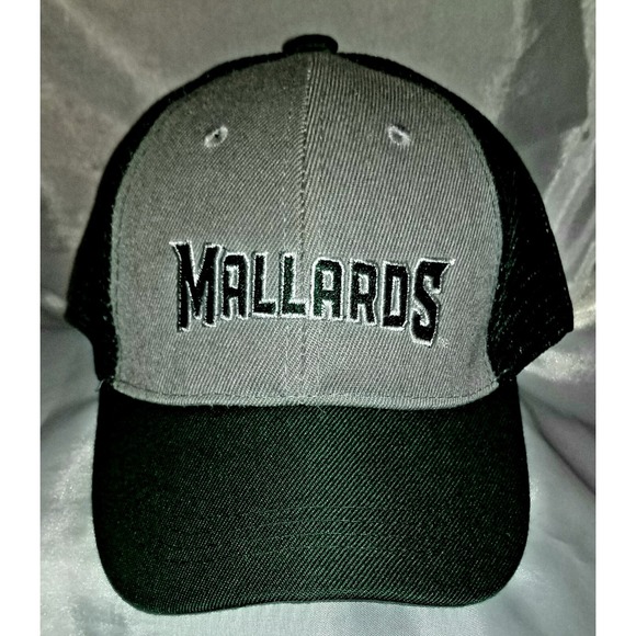 Daily Sports Other - Mallards in‎ Green White on Gray Front Hat Cap w Green Mesh/Bill Snapback EUC